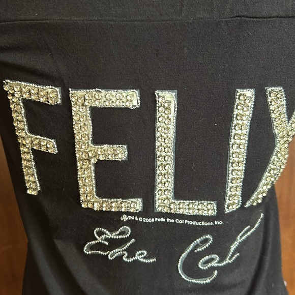 Vintage Felix the Cat Sequined Strapless Top/Skirt M - Picture 2 of 10